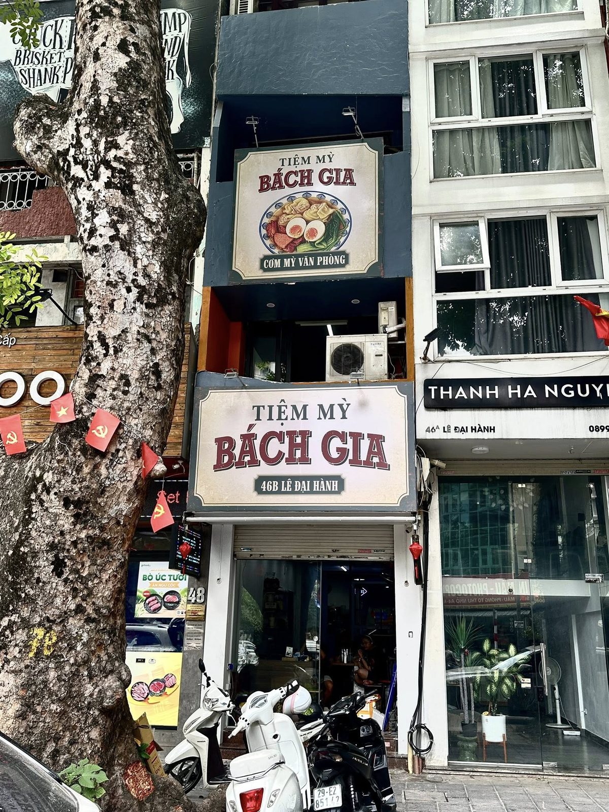 Mặt tiền Tiệm Mỳ Bách Gia